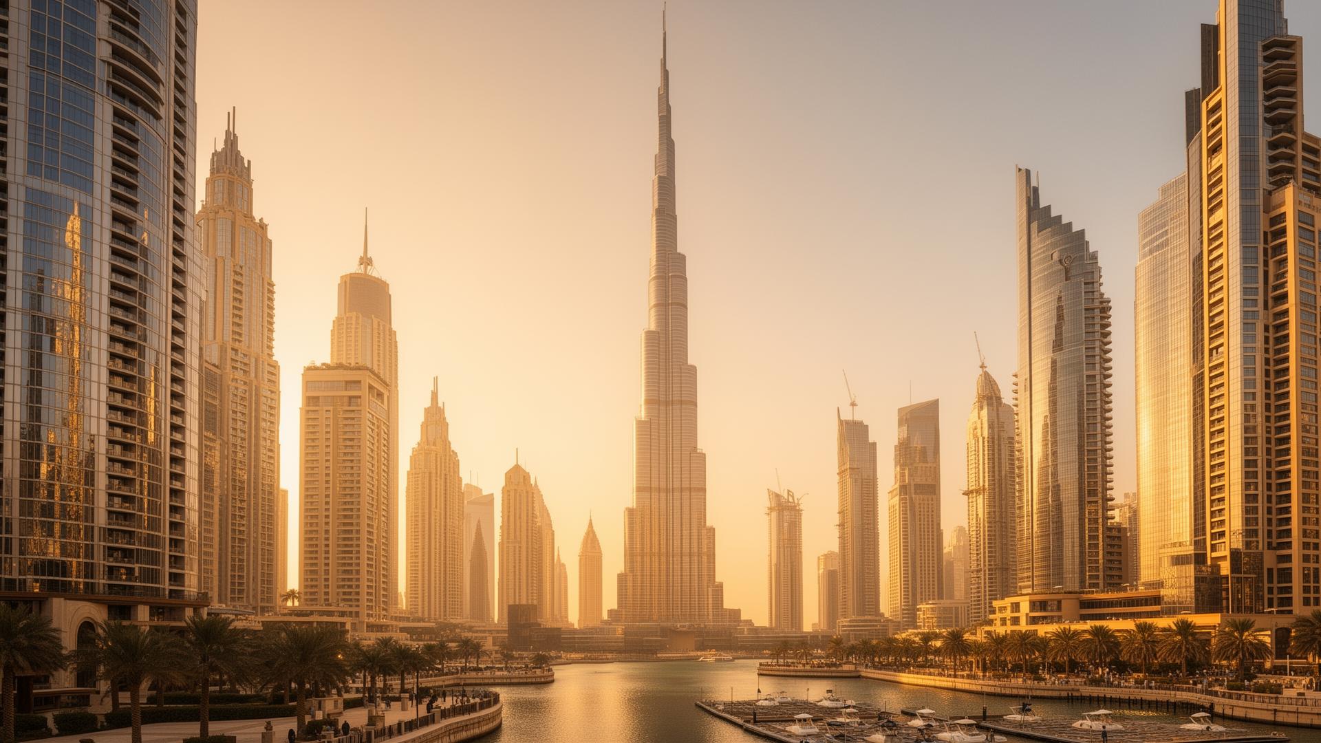 Luxury Dubai skyline
